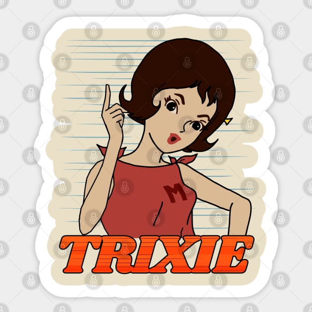 Go Trixie Go! Sticker by darklordpug